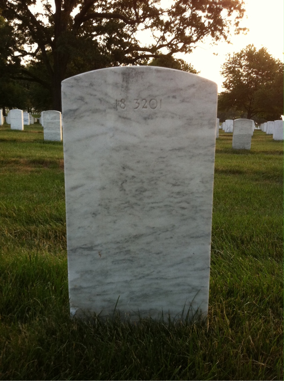Back of headstone — Merrill Austin