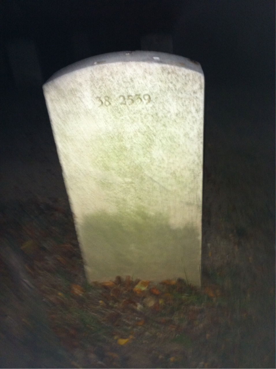 Back of headstone — Sterling Mills