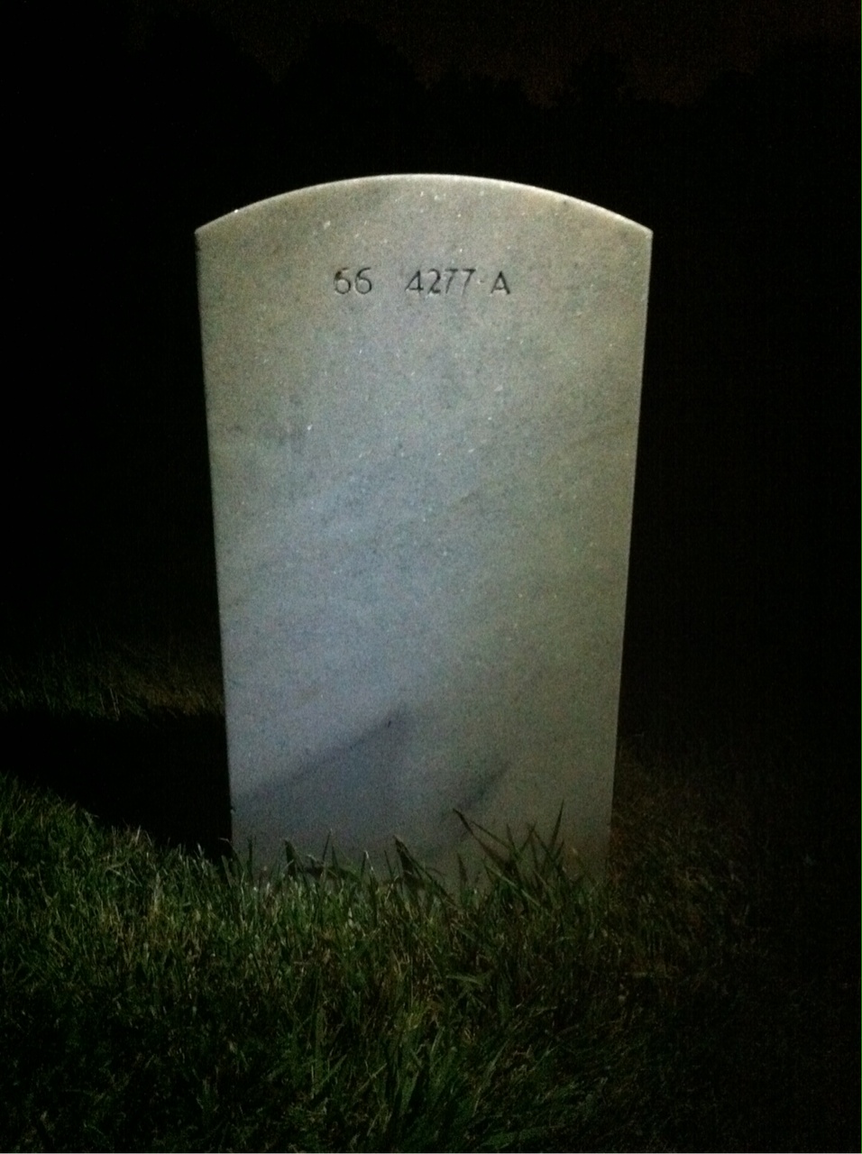 Back of headstone — Theodore Kaliveas