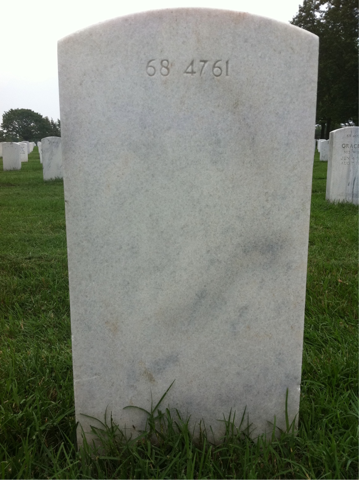 Back of headstone — John Bogley