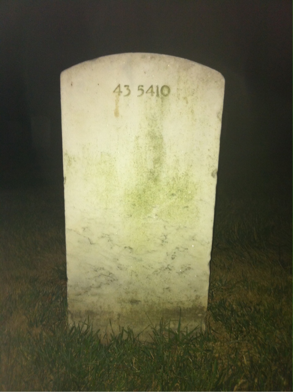 Back of headstone — Richard Murray
