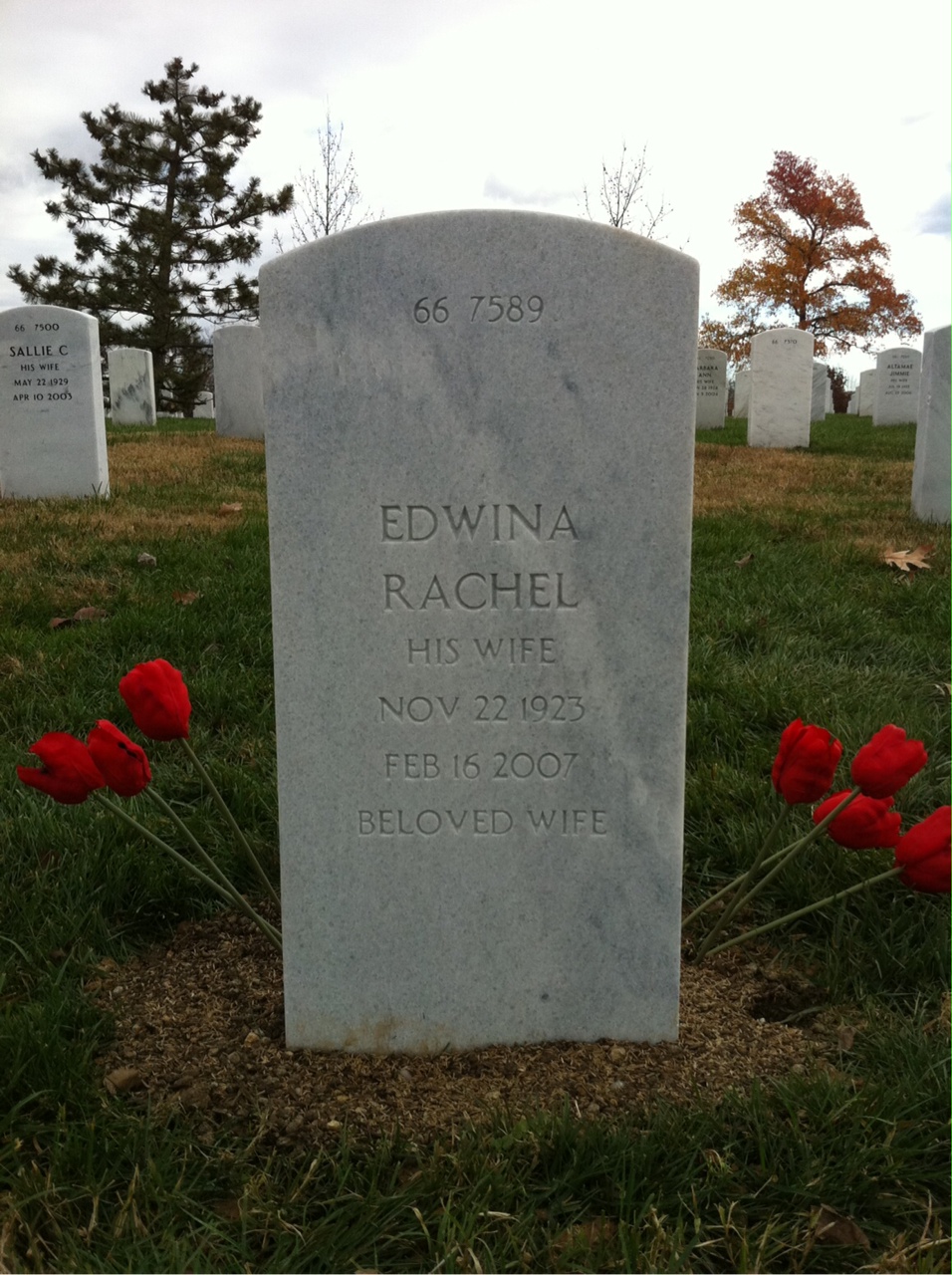 Back of headstone — Jack Mcdonald