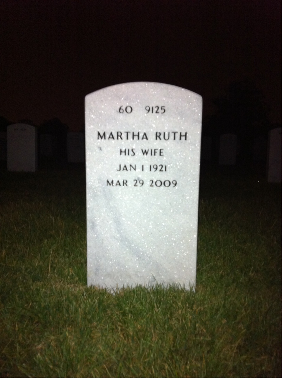 Back of headstone — Harold Twilley