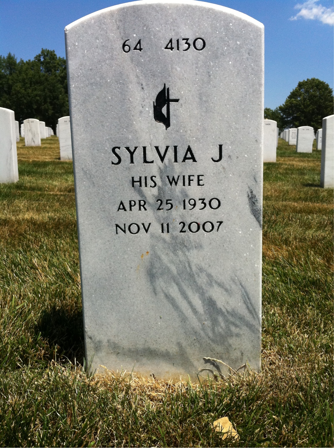 Back of headstone — Martin Julian