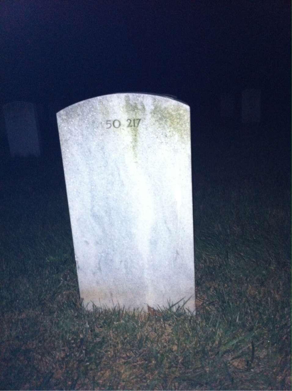 Back of headstone — Zeph Lane