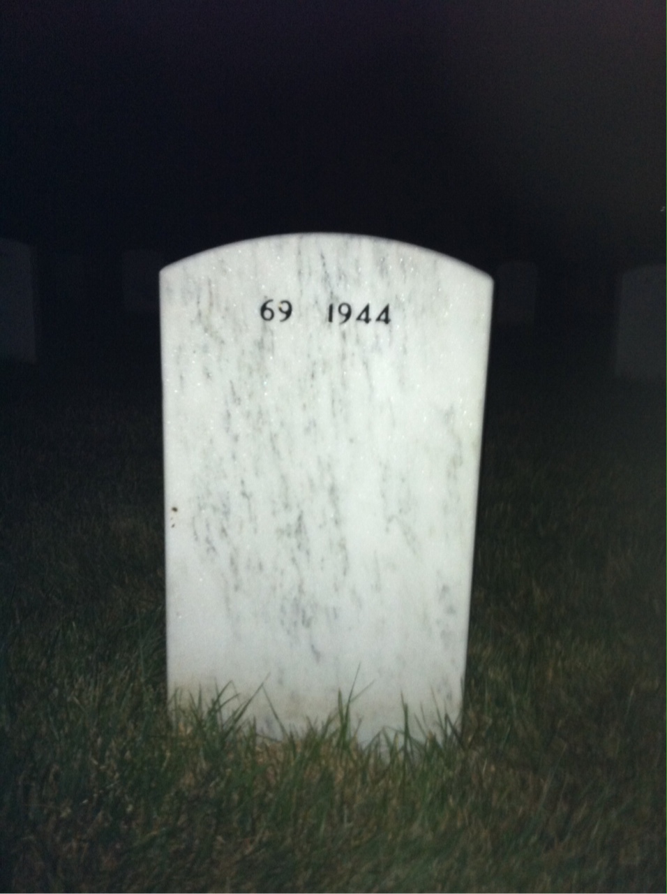 Back of headstone — Robert Segally