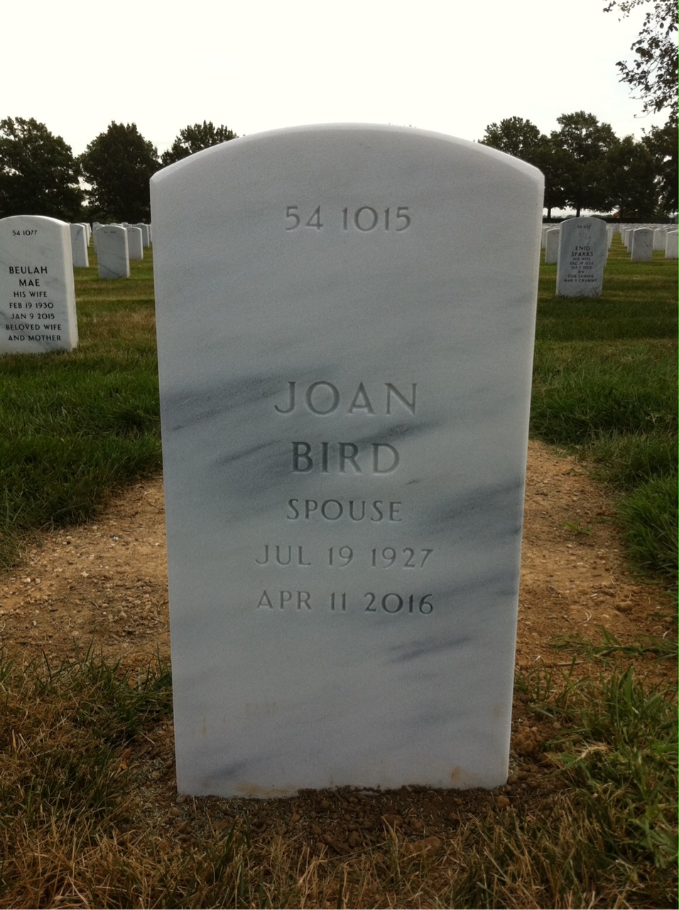 Back of headstone — Bruno Rossi