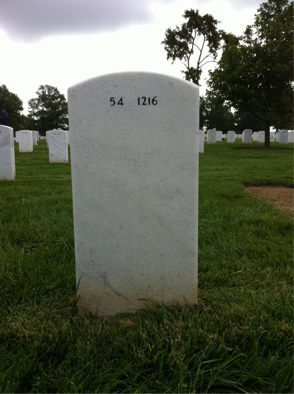 Back of headstone — Walter Young