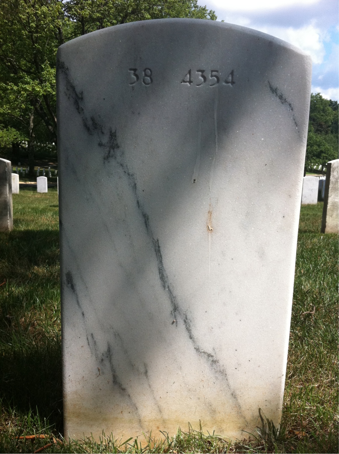Back of headstone — Magdaleno Delrosario