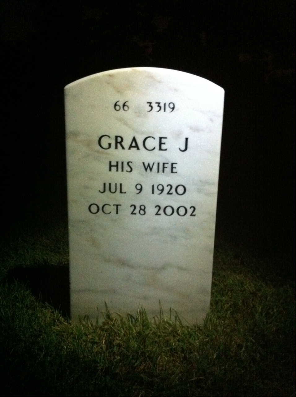 Back of headstone — Edward Ayers