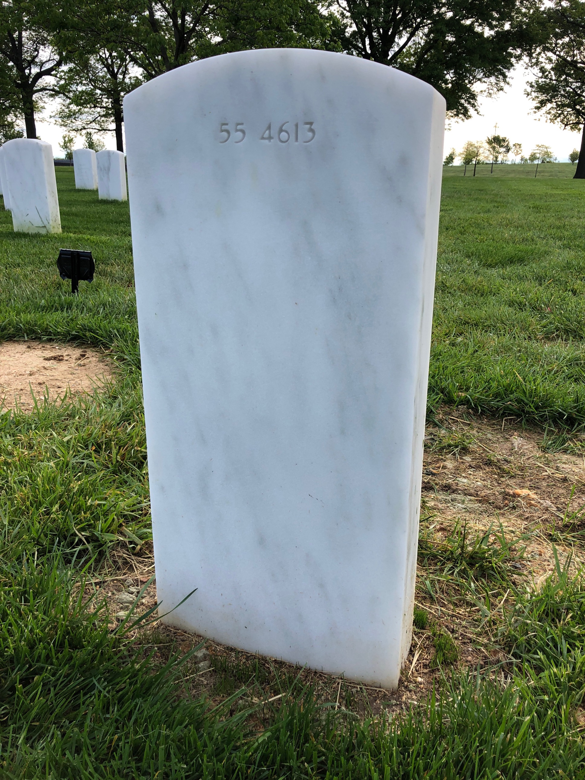Back of headstone — Walter Andrew Smialek