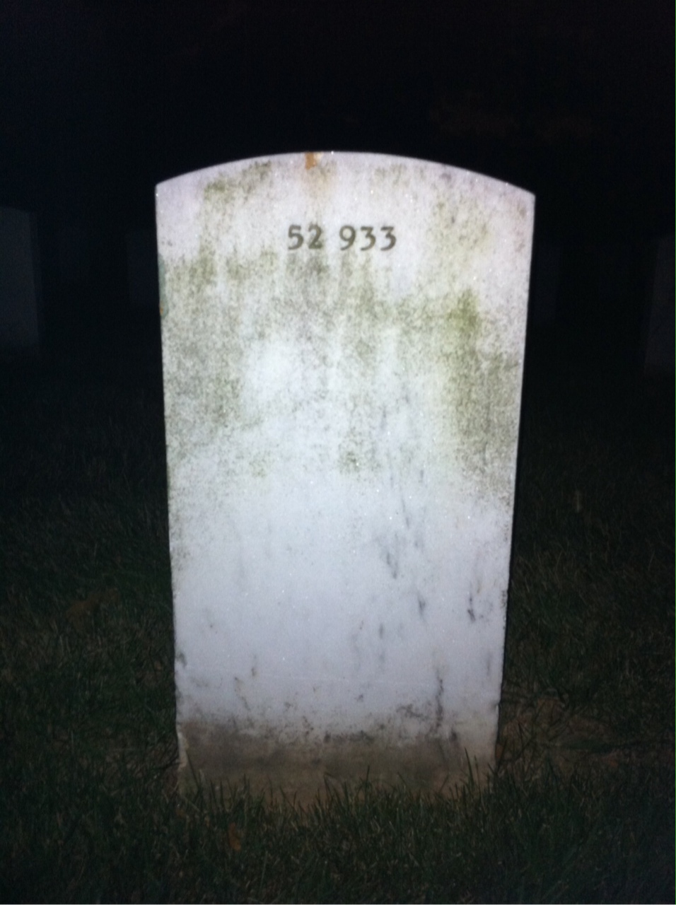 Back of headstone — Richard Bougher