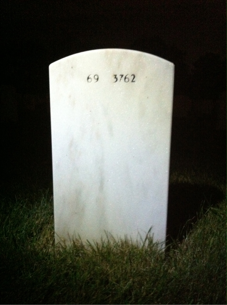 Back of headstone — Alfred Henderson