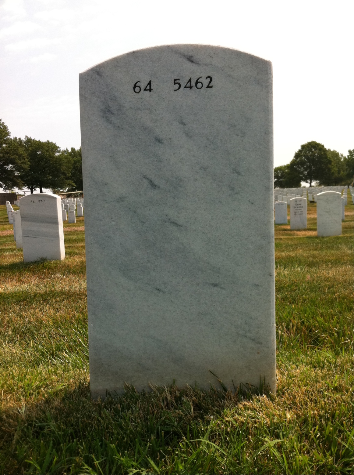 Back of headstone — Alvin Rose