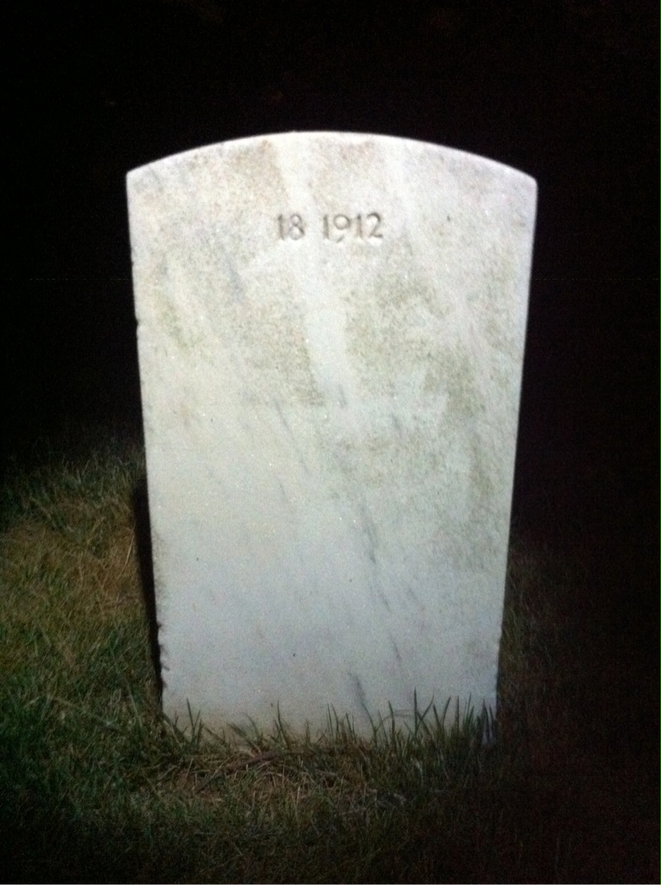 Back of headstone — George Conrad