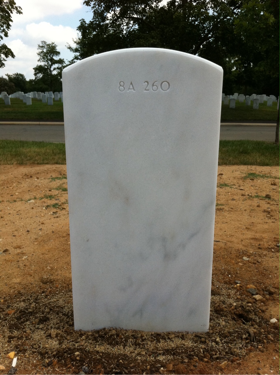 Back of headstone — Thomas Miller
