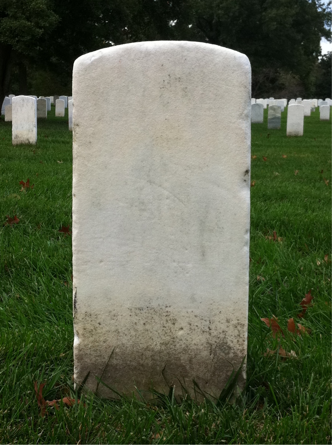 Back of headstone — Knudt Monson