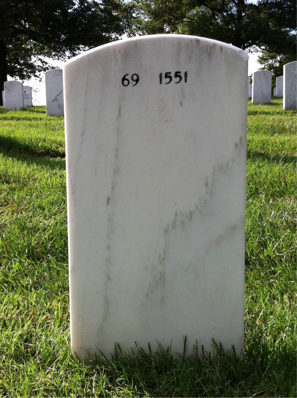 Back of headstone — Randy Stewart