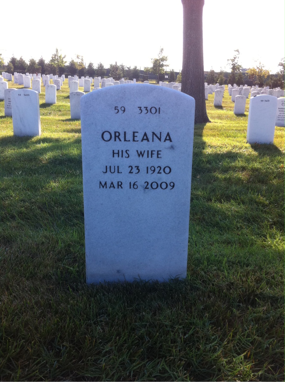 Back of headstone — Joseph Gurnow