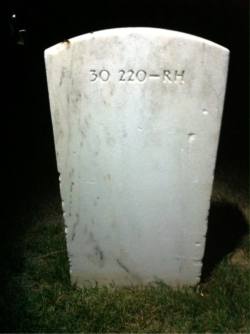 Back of headstone — William Morse