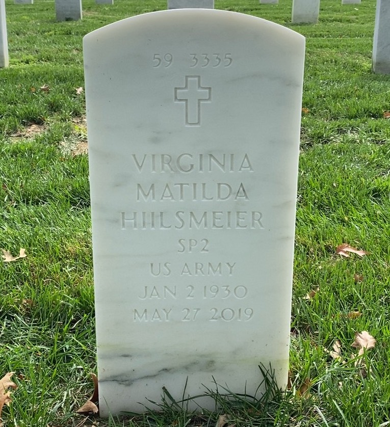 Back of headstone — John Hiilsmeier