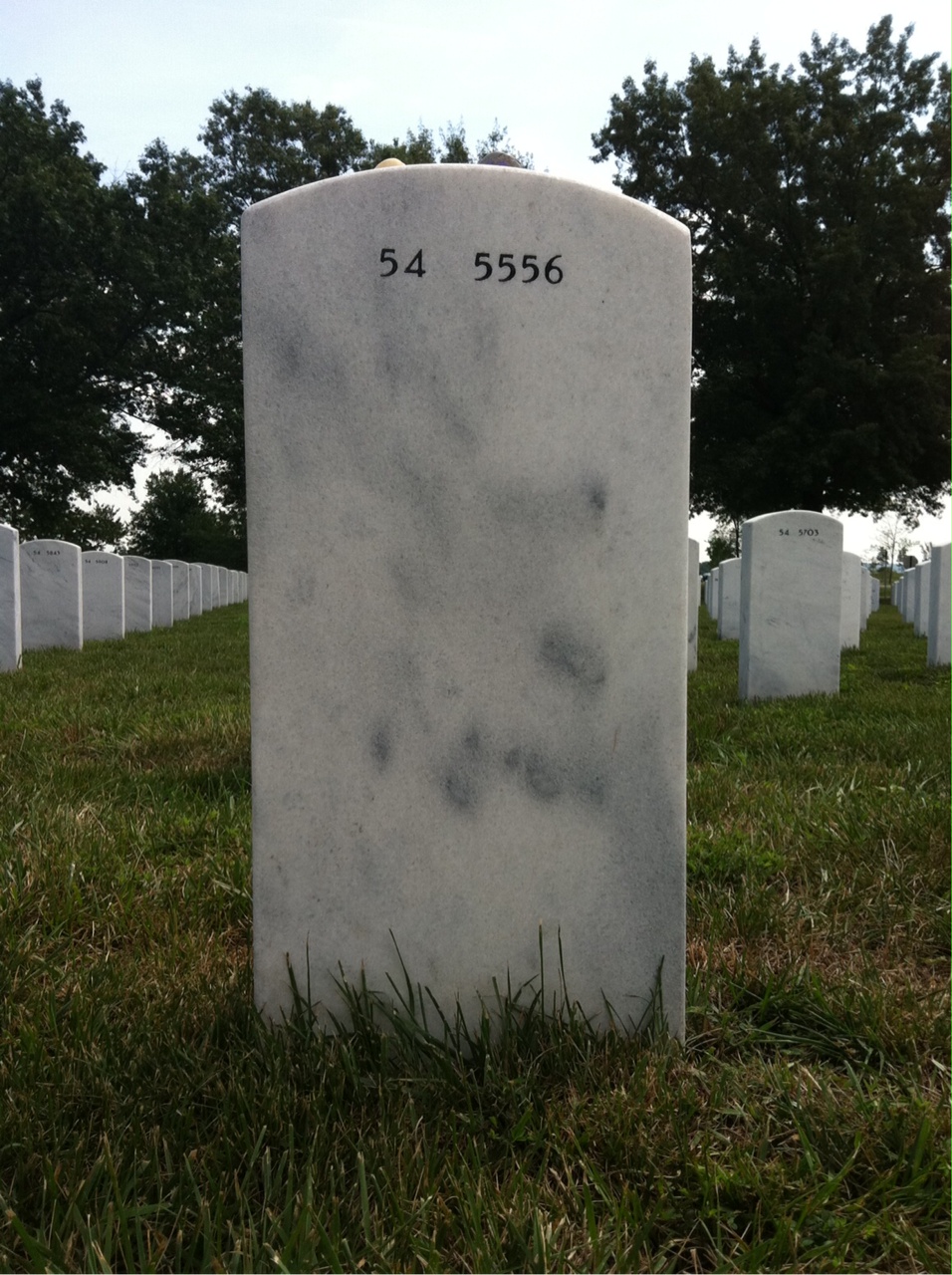 Back of headstone — Stephanie Hurley