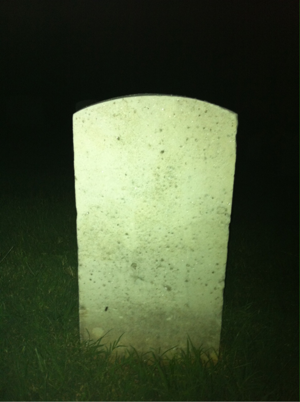 Back of headstone — Merrick Mihills