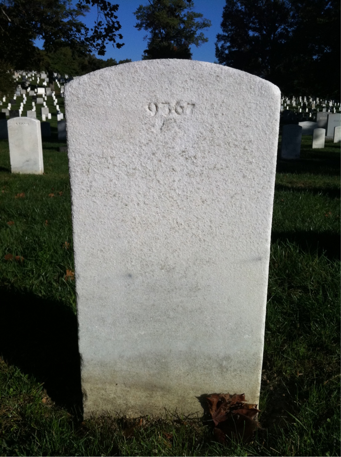 Back of headstone — David Mckenzie