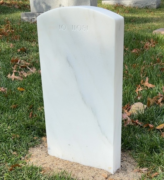 Back of headstone — William Miley Fogarty