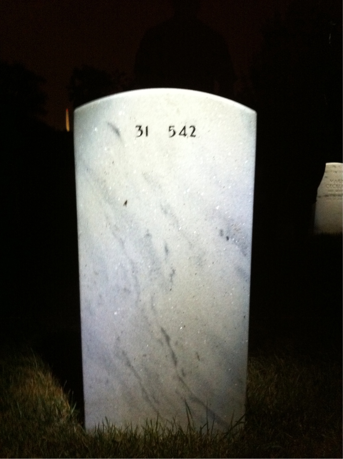 Back of headstone — Rexie King