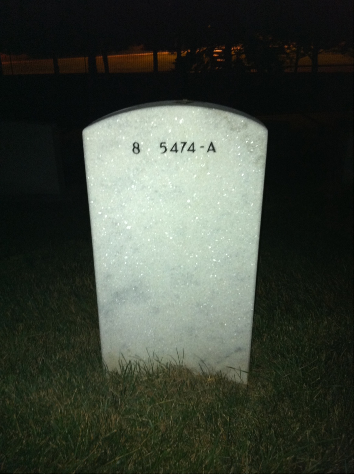 Back of headstone — William Brooks