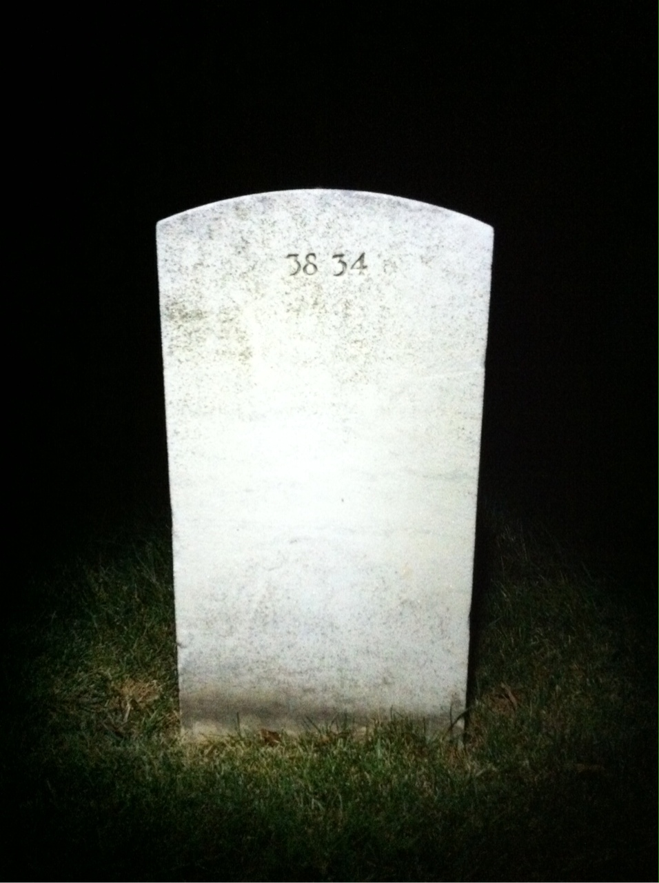 Back of headstone — Alfred Anders