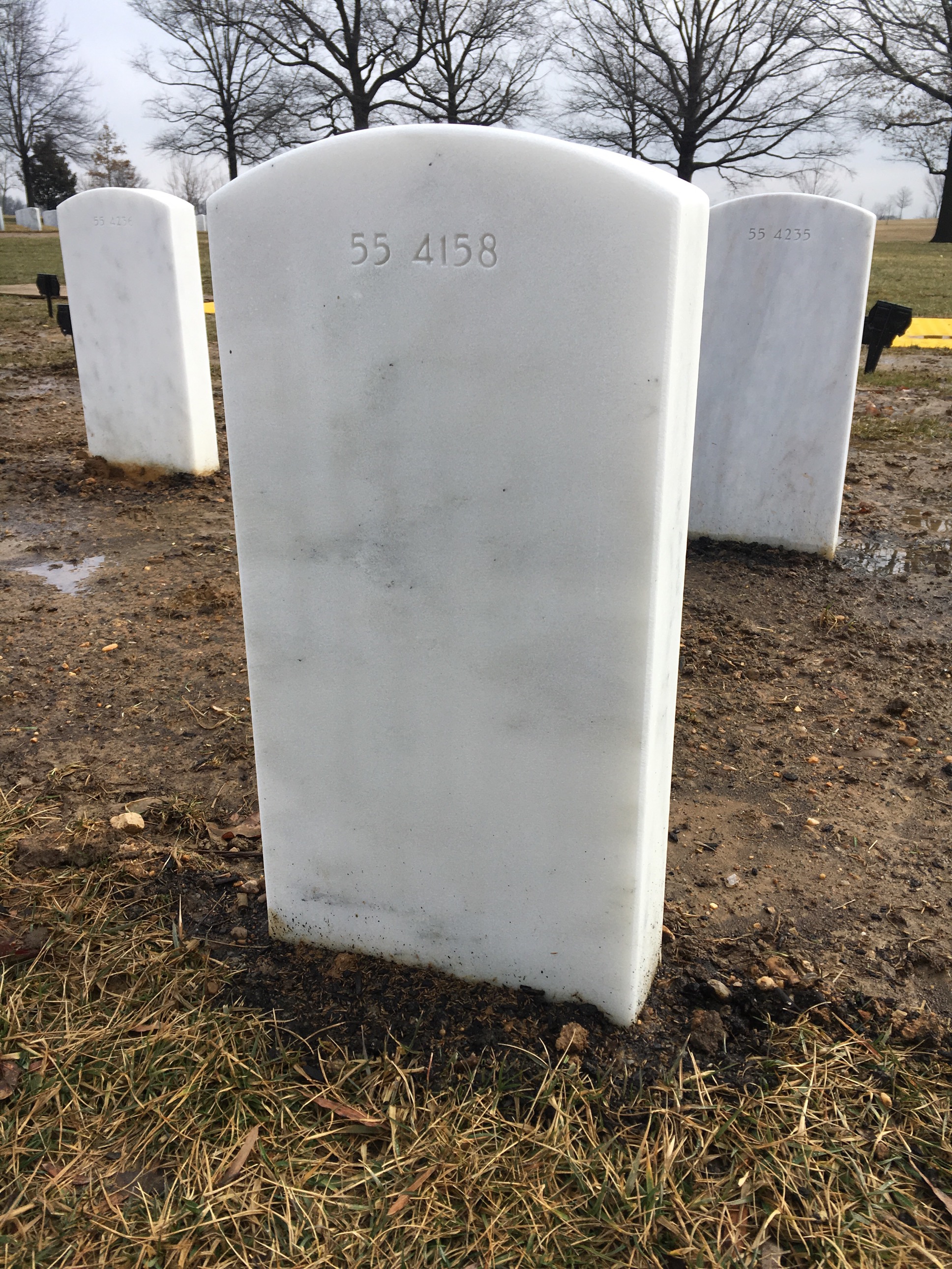 Back of headstone — Richard Barrere
