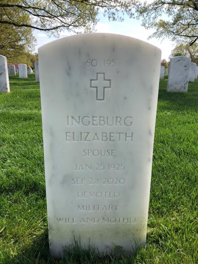 Back of headstone — Joseph Shinners