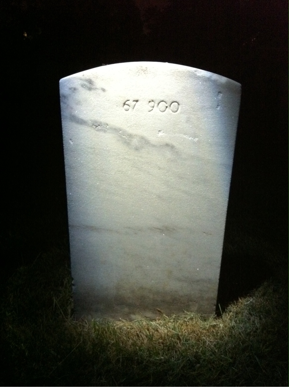 Back of headstone — William Wilson