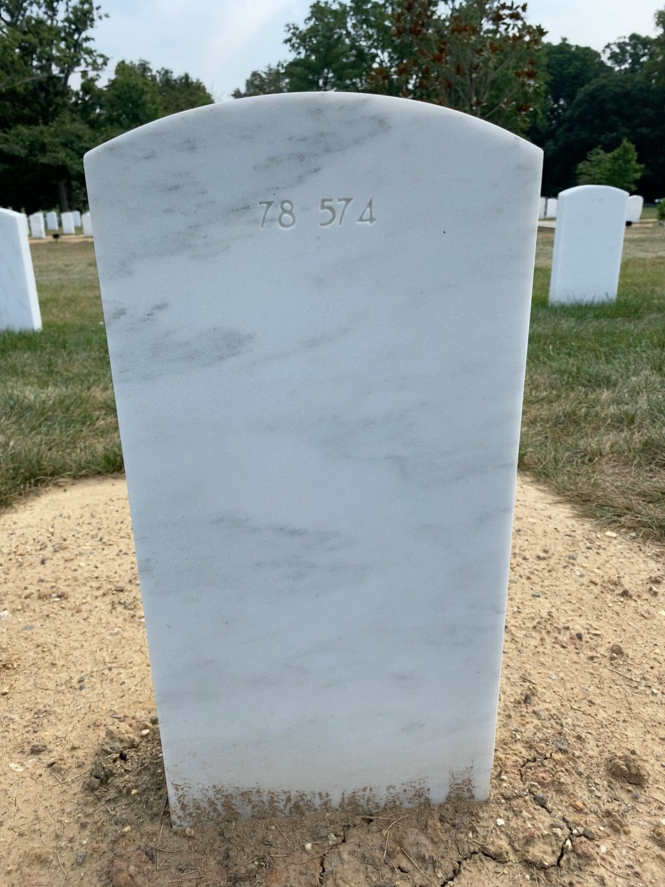 Back of headstone — Terry M Heilman