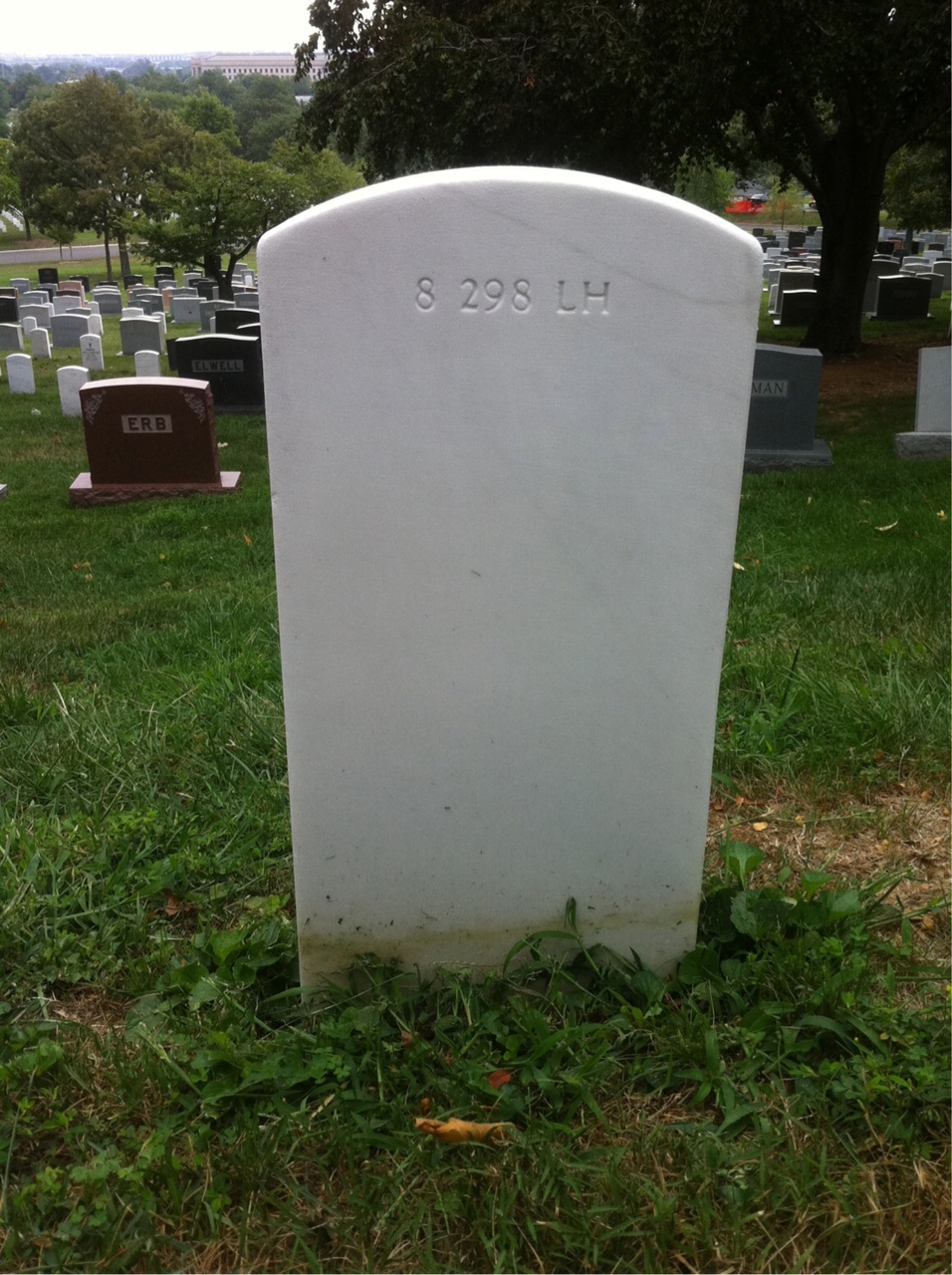 Back of headstone — Ronald Mobayed