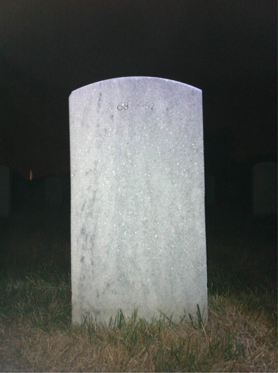 Back of headstone — Theodore Mobley