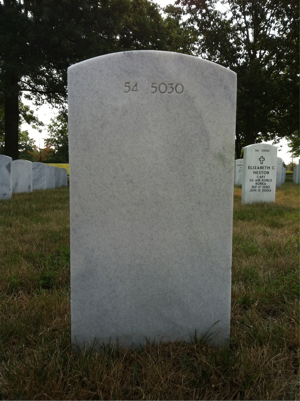 Back of headstone — Wallace Clarence Macdonald