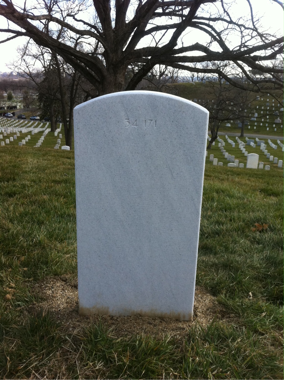 Back of headstone — Roy Andrews