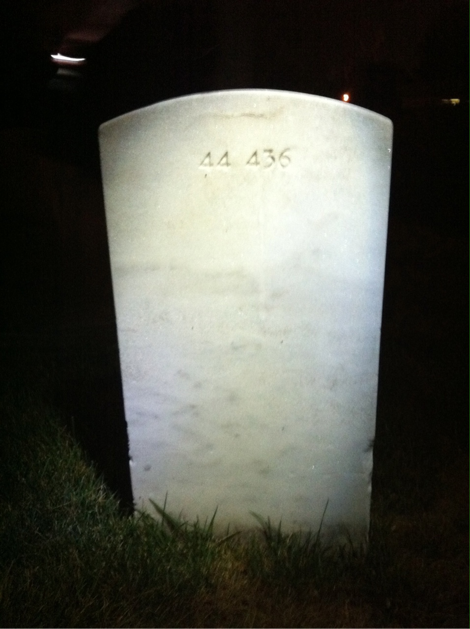 Back of headstone — Bernard Atchinson