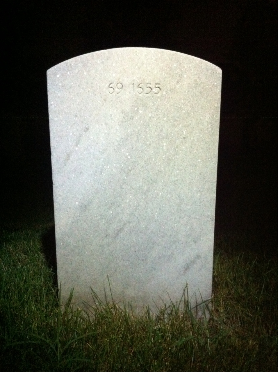 Back of headstone — Jerry Ayres