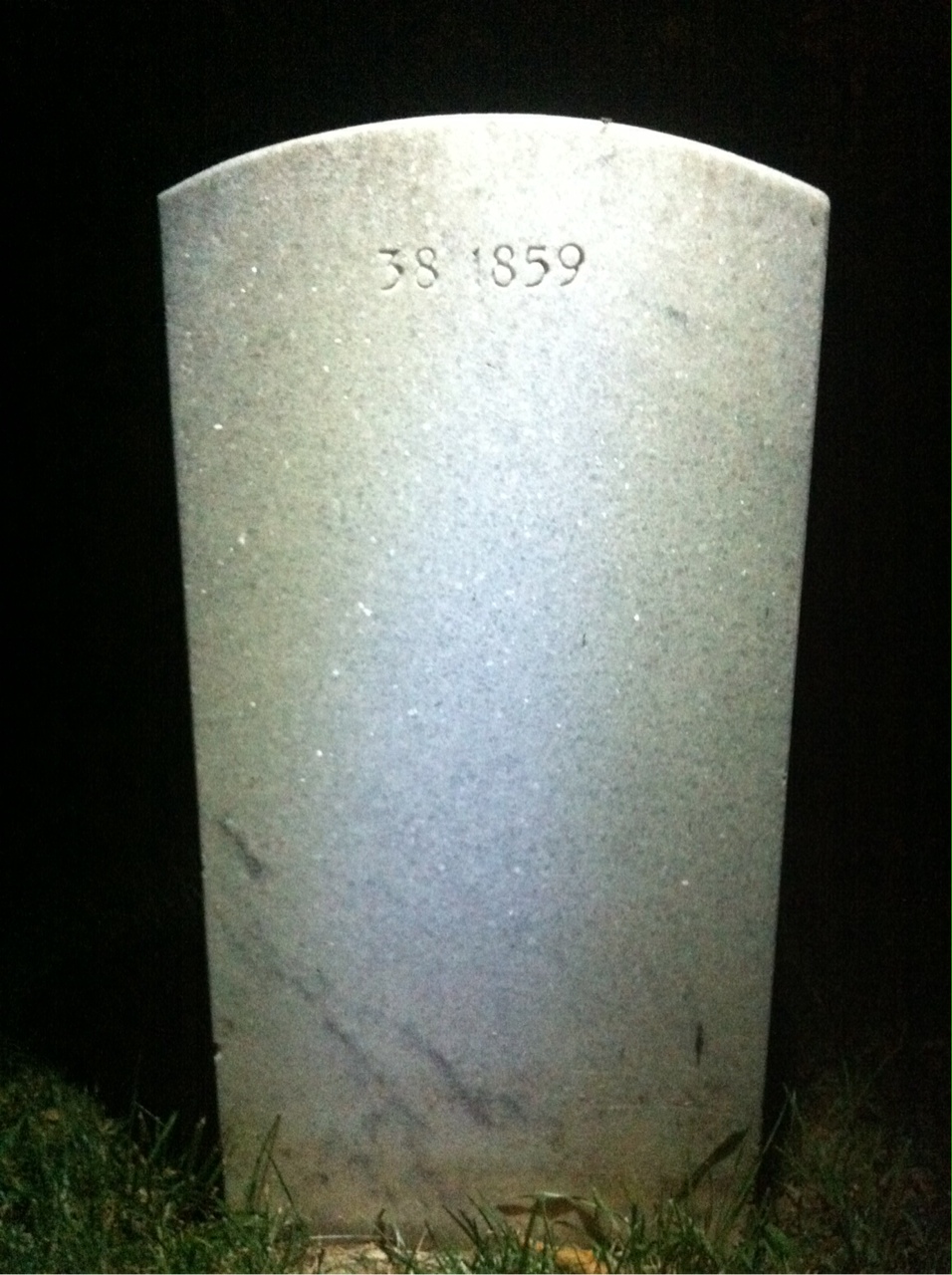 Back of headstone — Irene Anderson