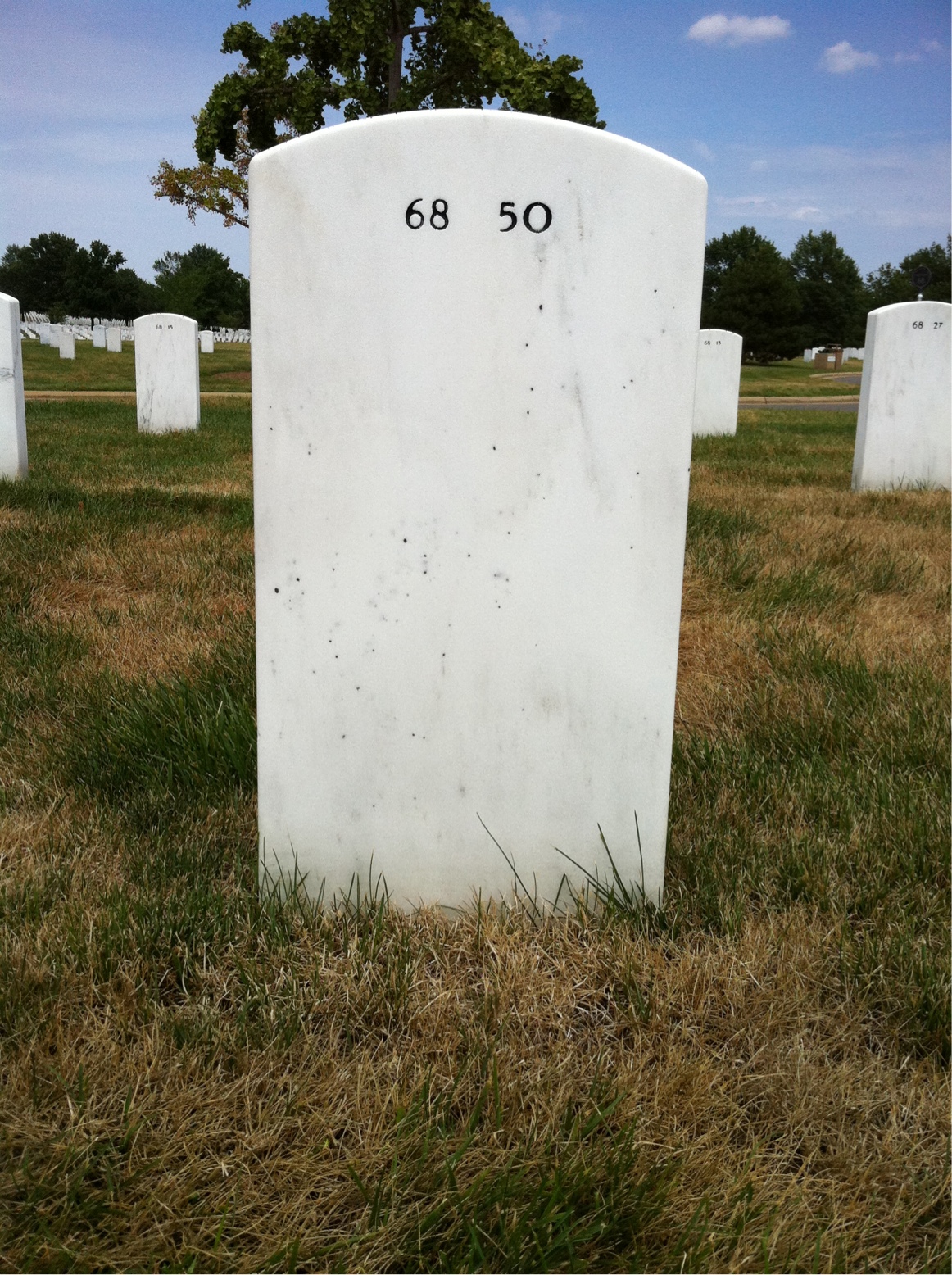 Back of headstone — Carl Long