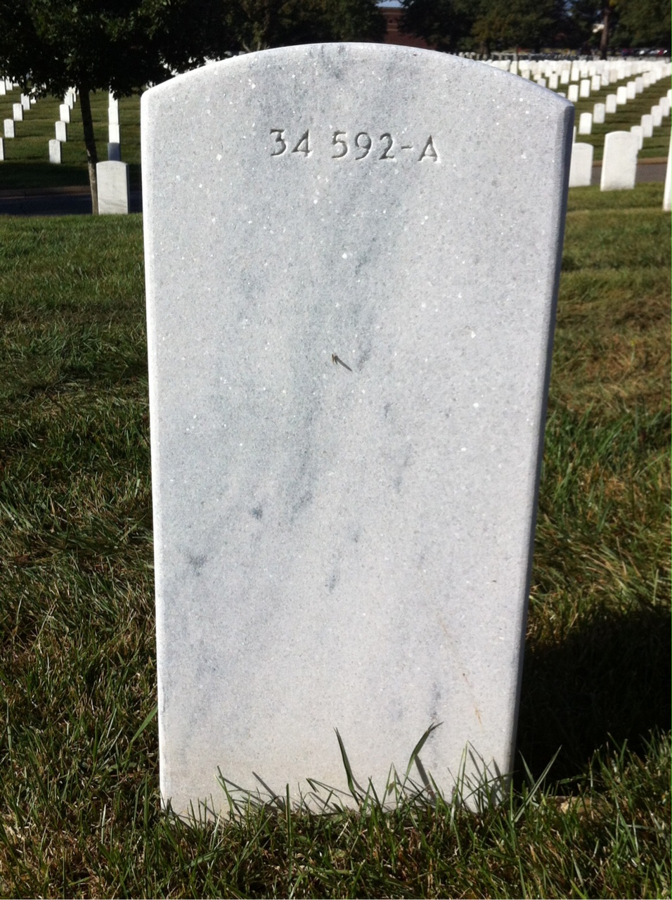Back of headstone — Ross Morgan