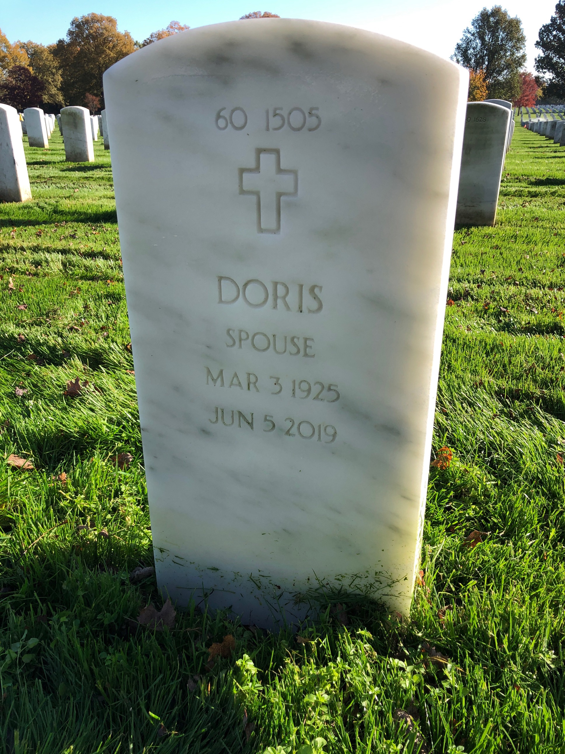 Back of headstone — Ray Myers