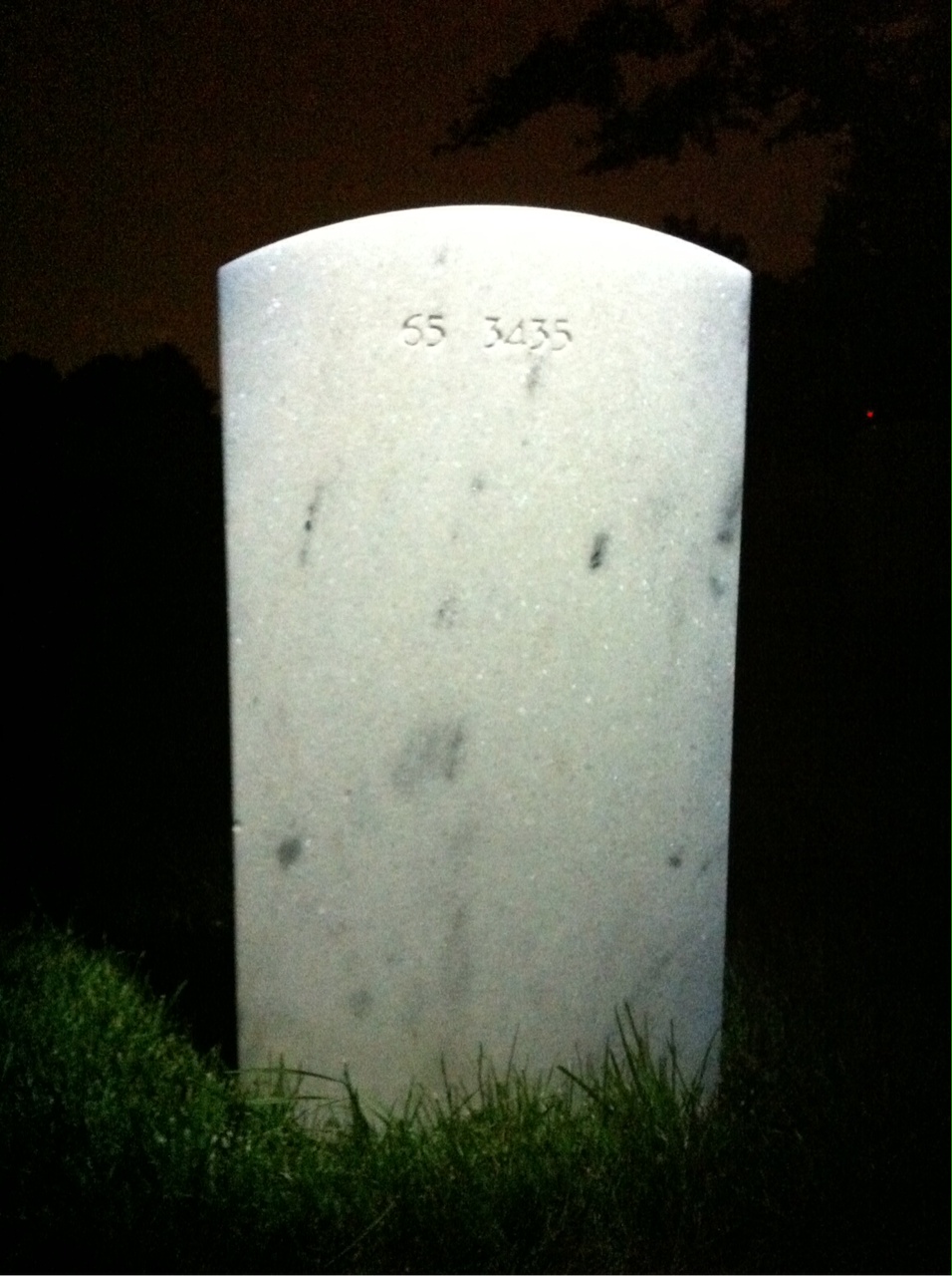 Back of headstone — Eugene H Uihlein