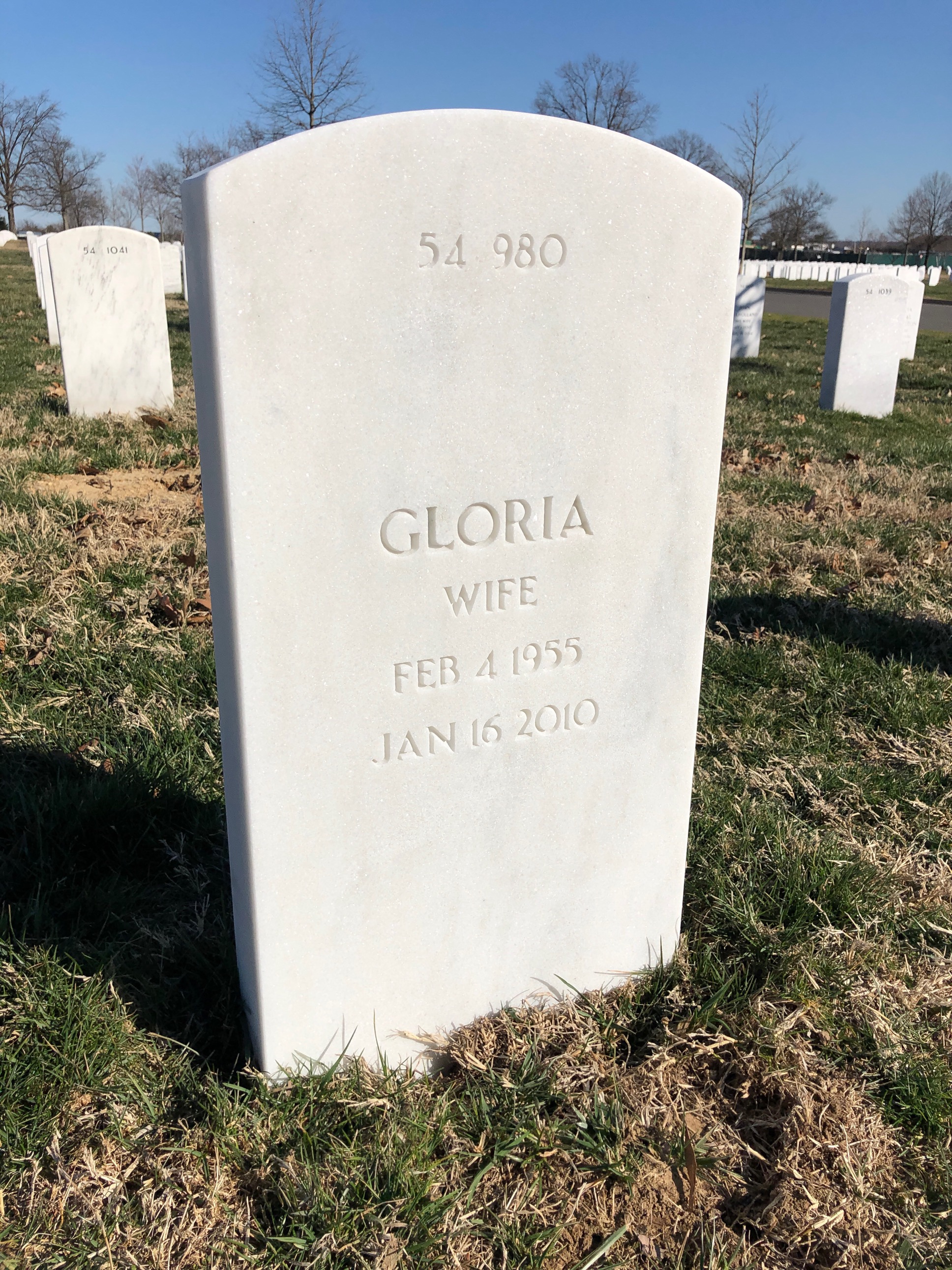 Back of headstone — Leroy James Gassaway