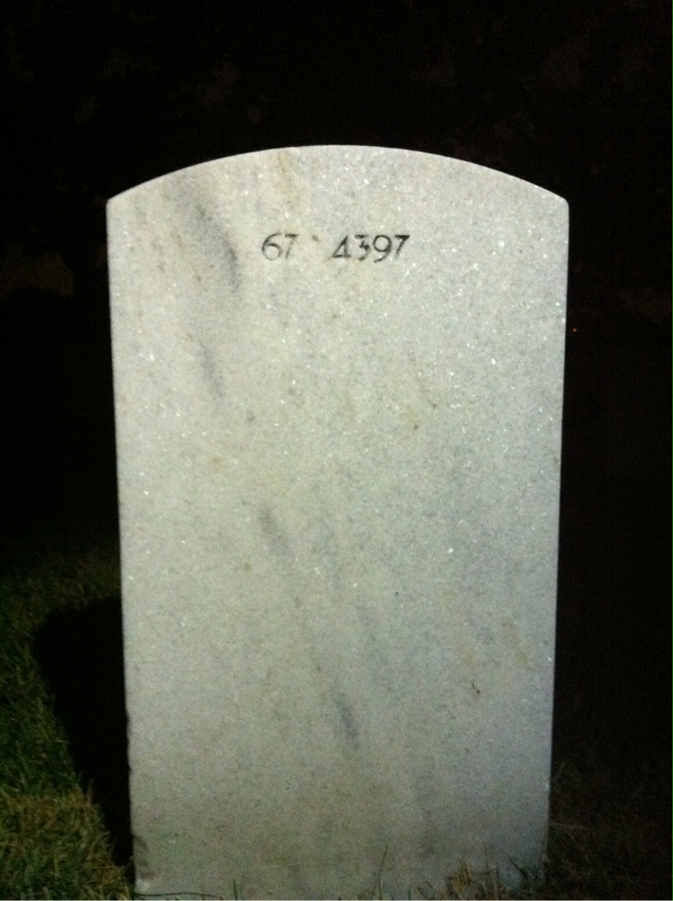 Back of headstone — Lindsey Morris