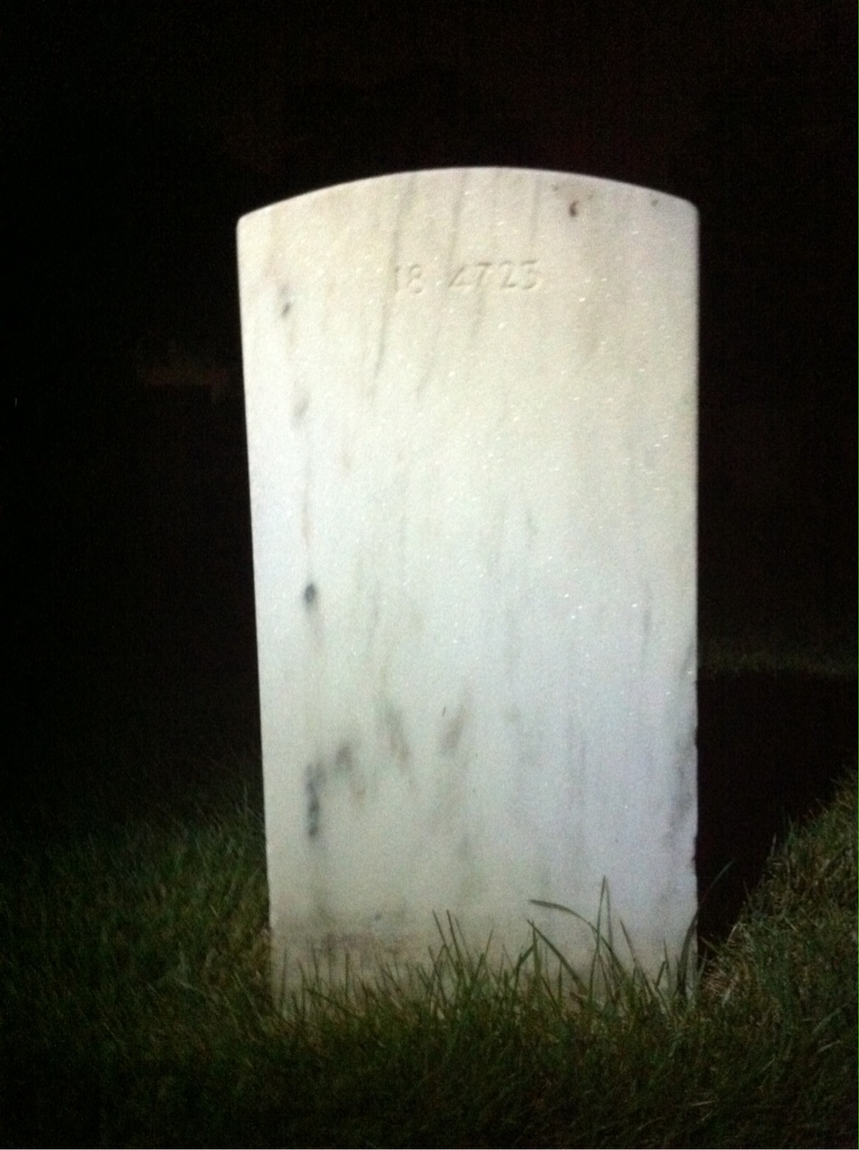Back of headstone — Cecil Bacon